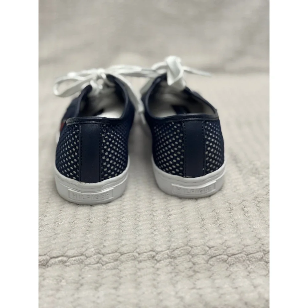 Tommy Hilfiger Twliliana Women's Navy Blue Mesh Leather Lace Up Sneakers Size 8M - Picture 7 of 7